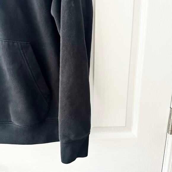 Nike Black Logo Twist Embroidered Floral Swoosh Hoodie Sweatshirt Women Small - Picture 6 of 13